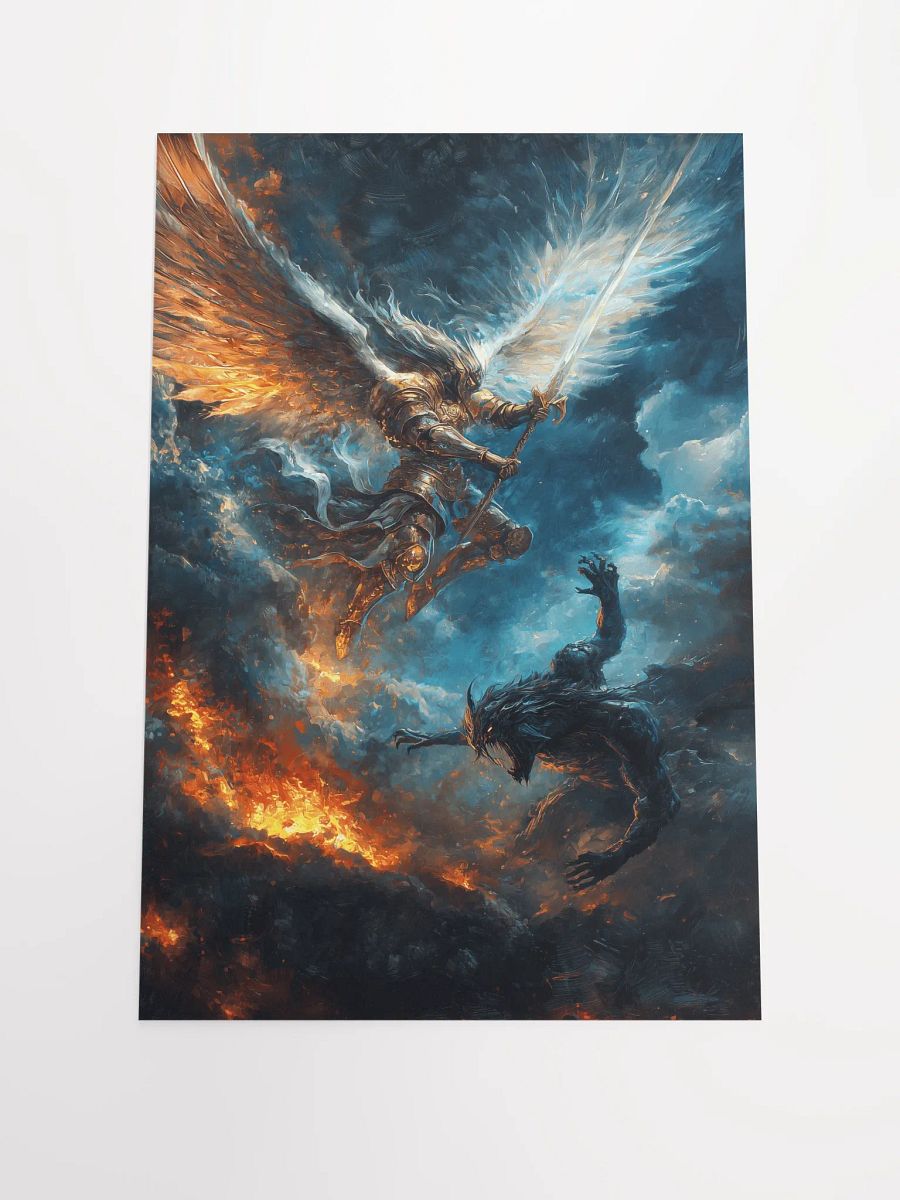 Fiery Battle Enhanced Poster product image (1)