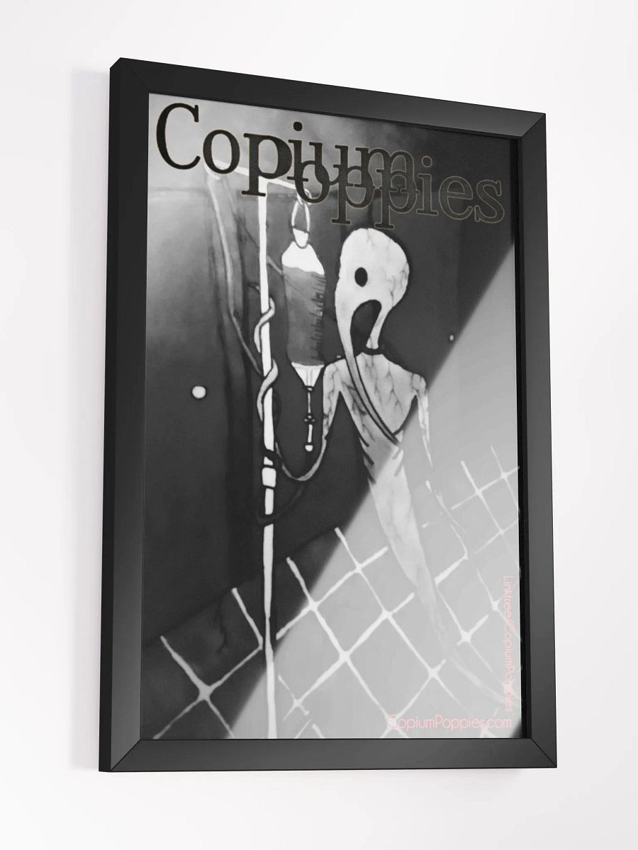 Copium Poppies - "Dmitry's Curse" (B&W Variant) Framed Poster product image (3)