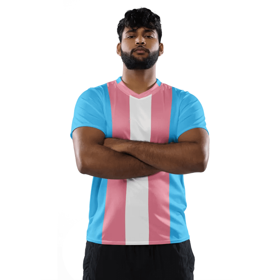 Trans Pride Flag - All-Over Print Jersey product image (9)