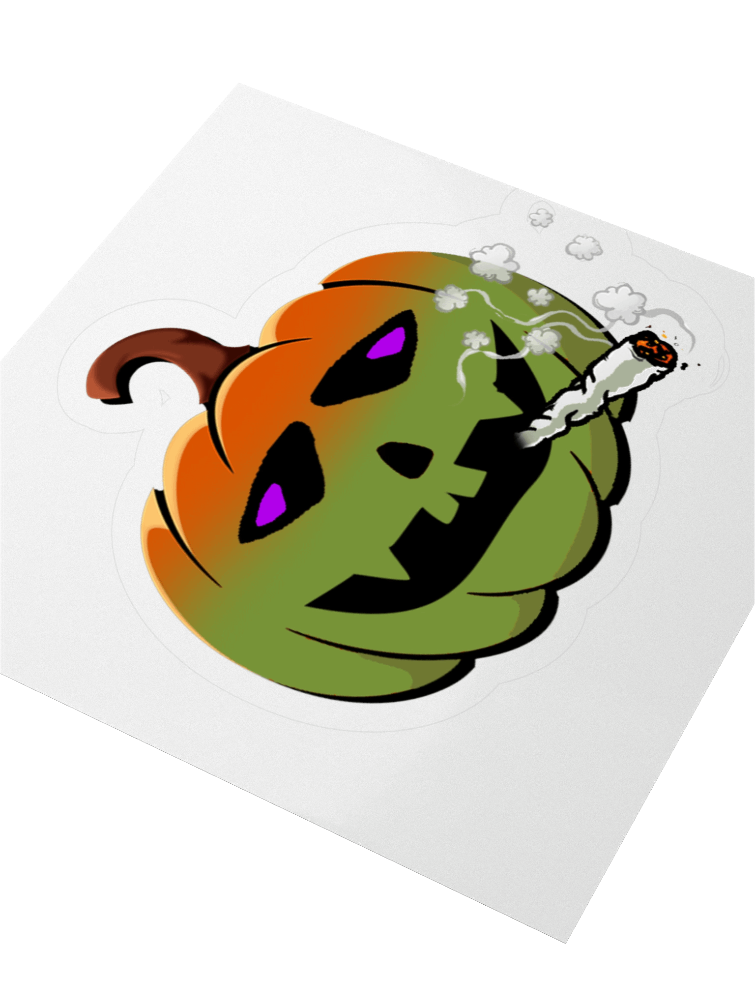 Stoned Pumpkin Sticker product image (12)
