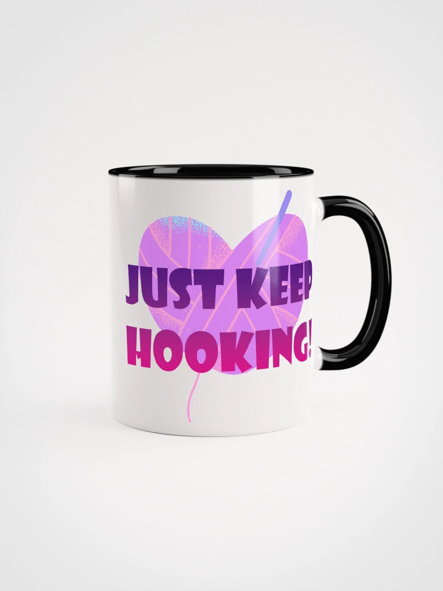 Just Keep Hooking Colorful Mug product image (2)