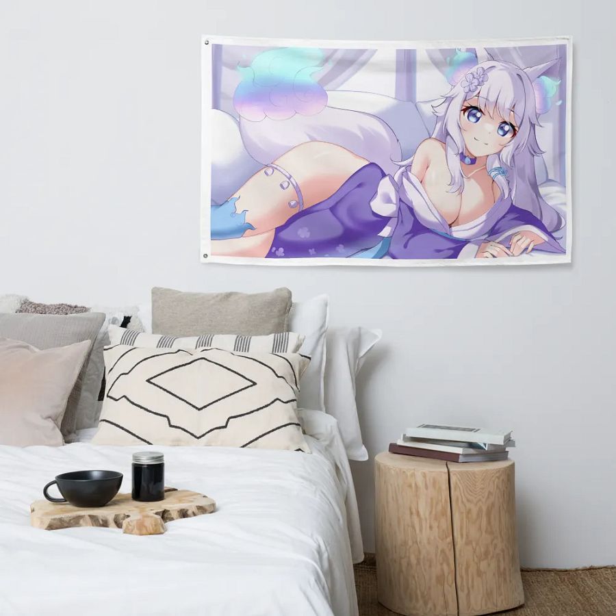 Sakiyosa All-Over Print Flag product image (4)