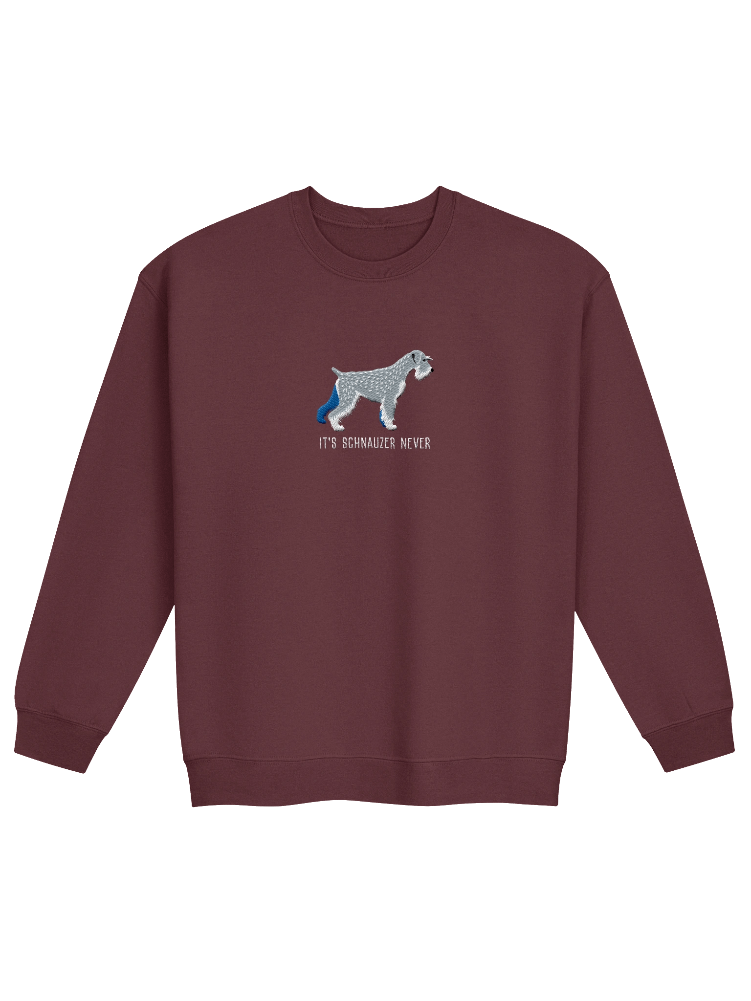 It's Schnauzer Never Sweatshirt (Embroidered) of a Standard Schnauzer(Salt & Pepper) product image (5)