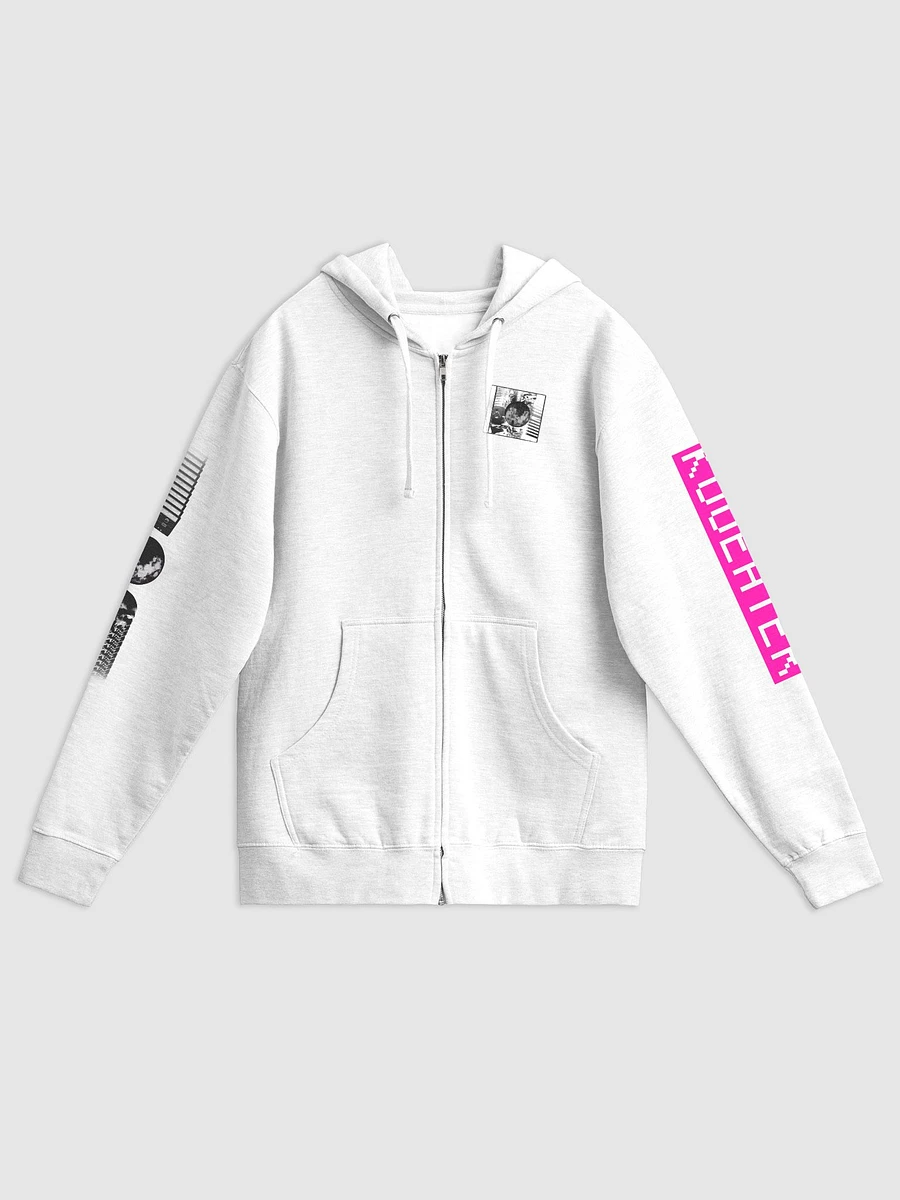 FRAGMENTED ZIP-UP HOODIE [WHITE] product image (2)