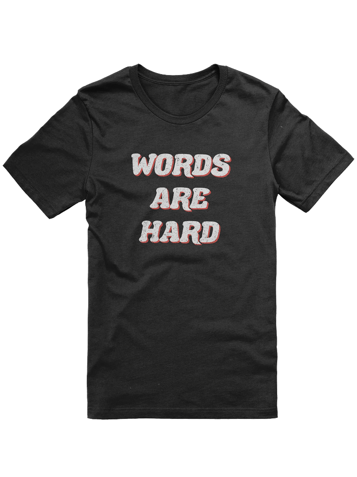 Retro Words Are Hard Tee product image (2)