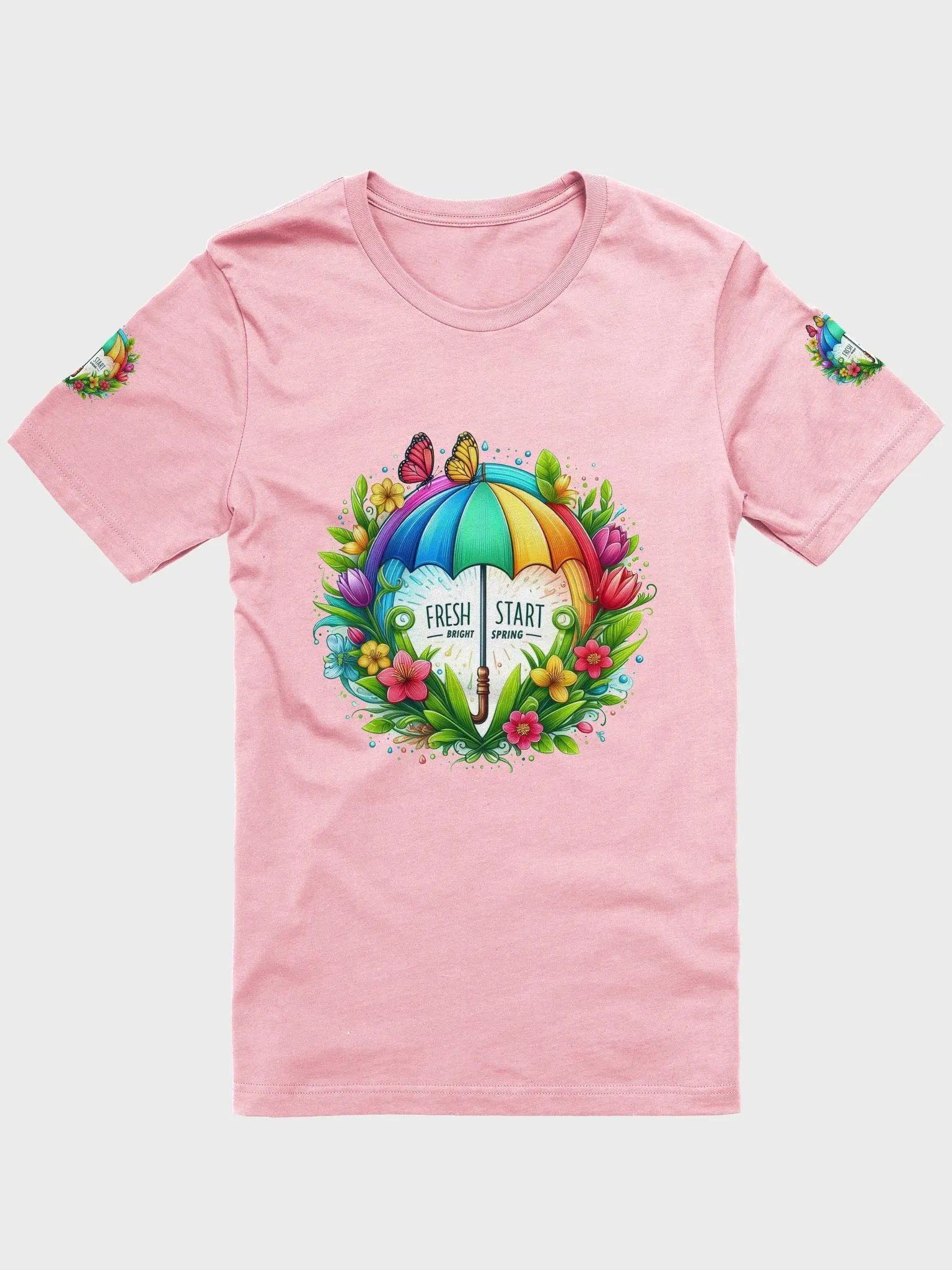 Fresh Start Floral Umbrella T-Shirt product image (7)