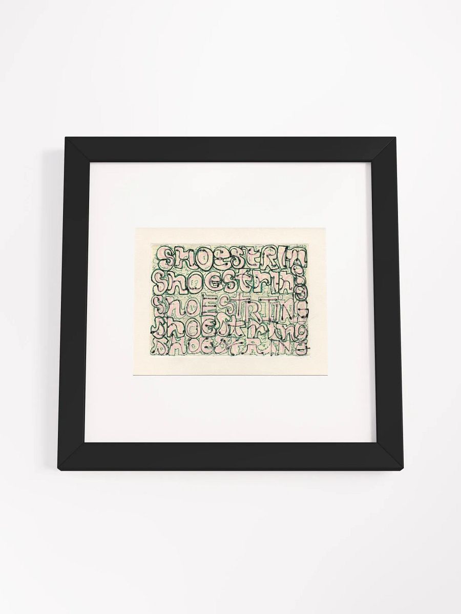 shoestring Panel Card Print Framed product image (3)