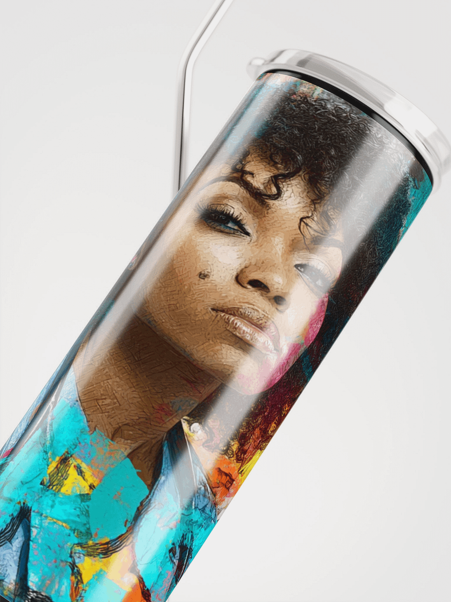 Vibrant Nurse Portrait Stainless Steel Tumbler product image (4)