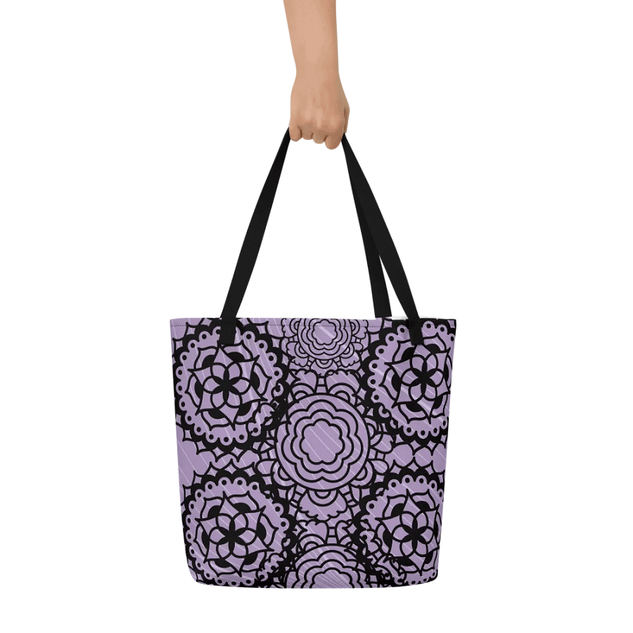 All-Over Print Large Tote Bag w/ Pocket - Manda Arts product image (6)