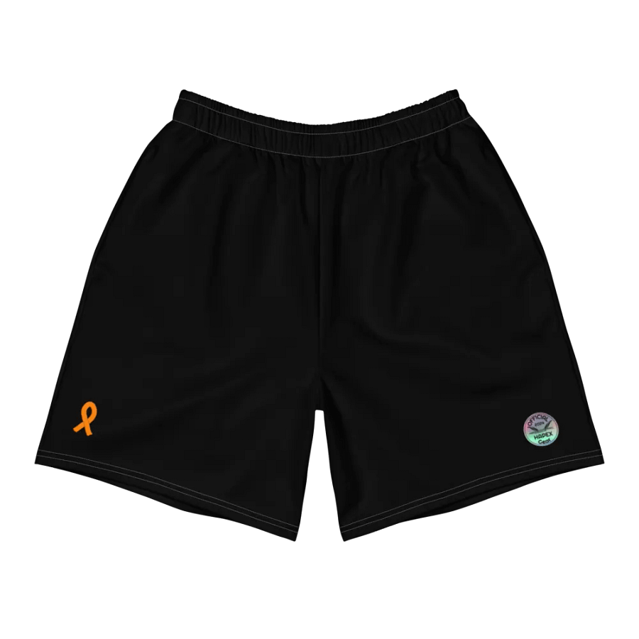 Athletic Long Shorts - Cancer Awareness Orange Ribbon - Black - White HApex Gear White Logo product image (11)