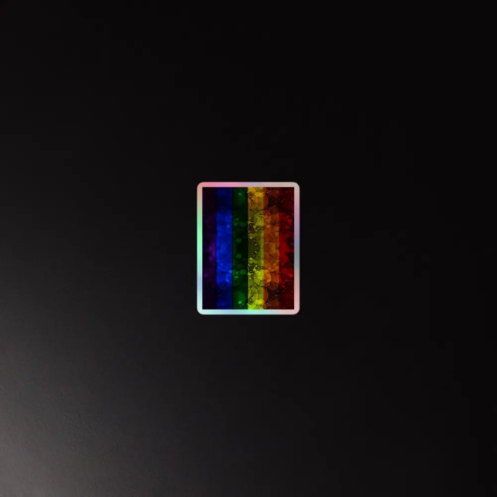 Pride Flag Sticker (Textured Variation) product image (4)