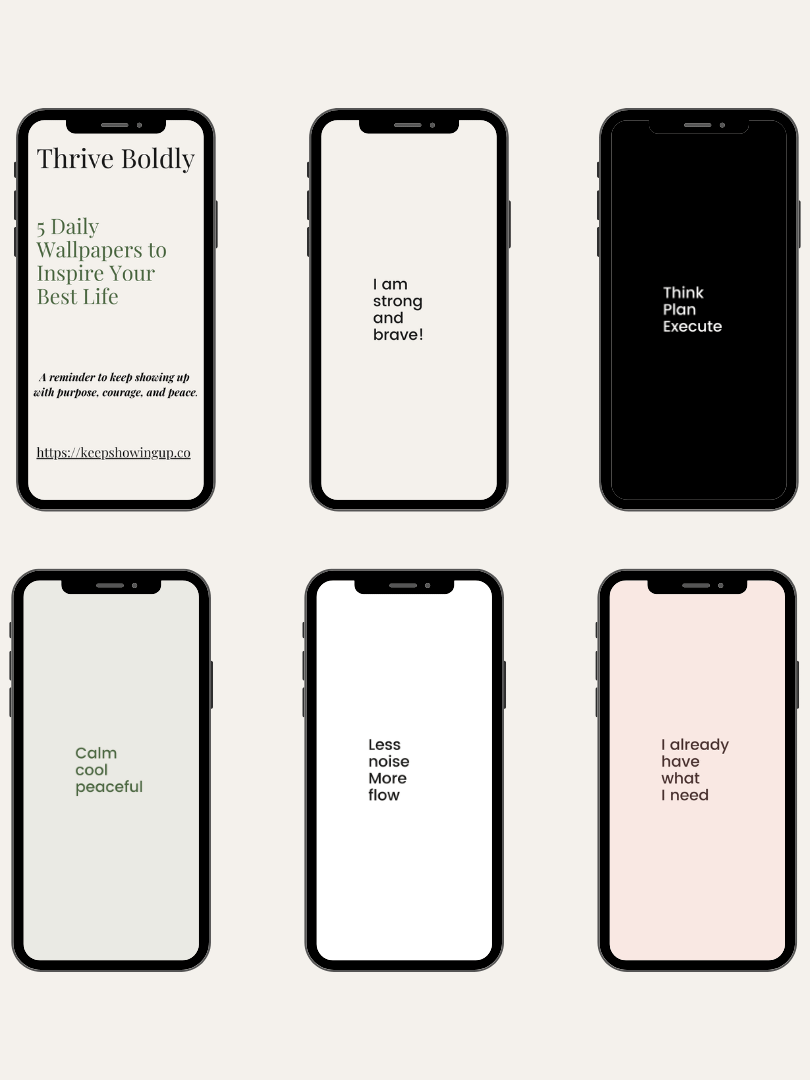 Thrive Boldly Phone Wallpaper Bundle product image (4)