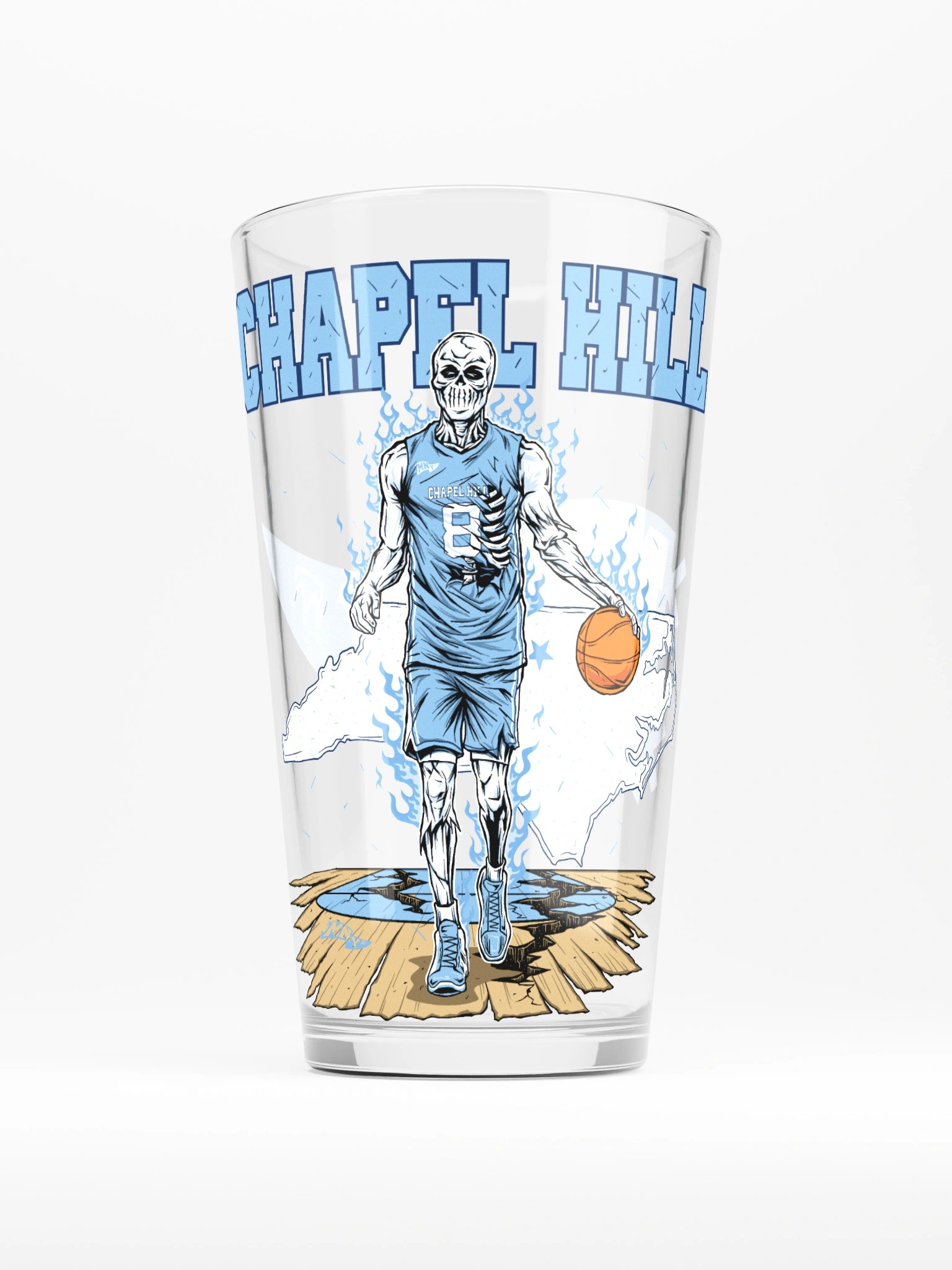 Chapel Hill, Welcome to Basketball Pint Glass product image (1)