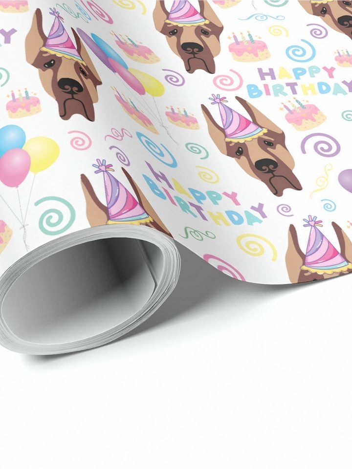 Great Dane Birthday Wrapping Paper product image (1)