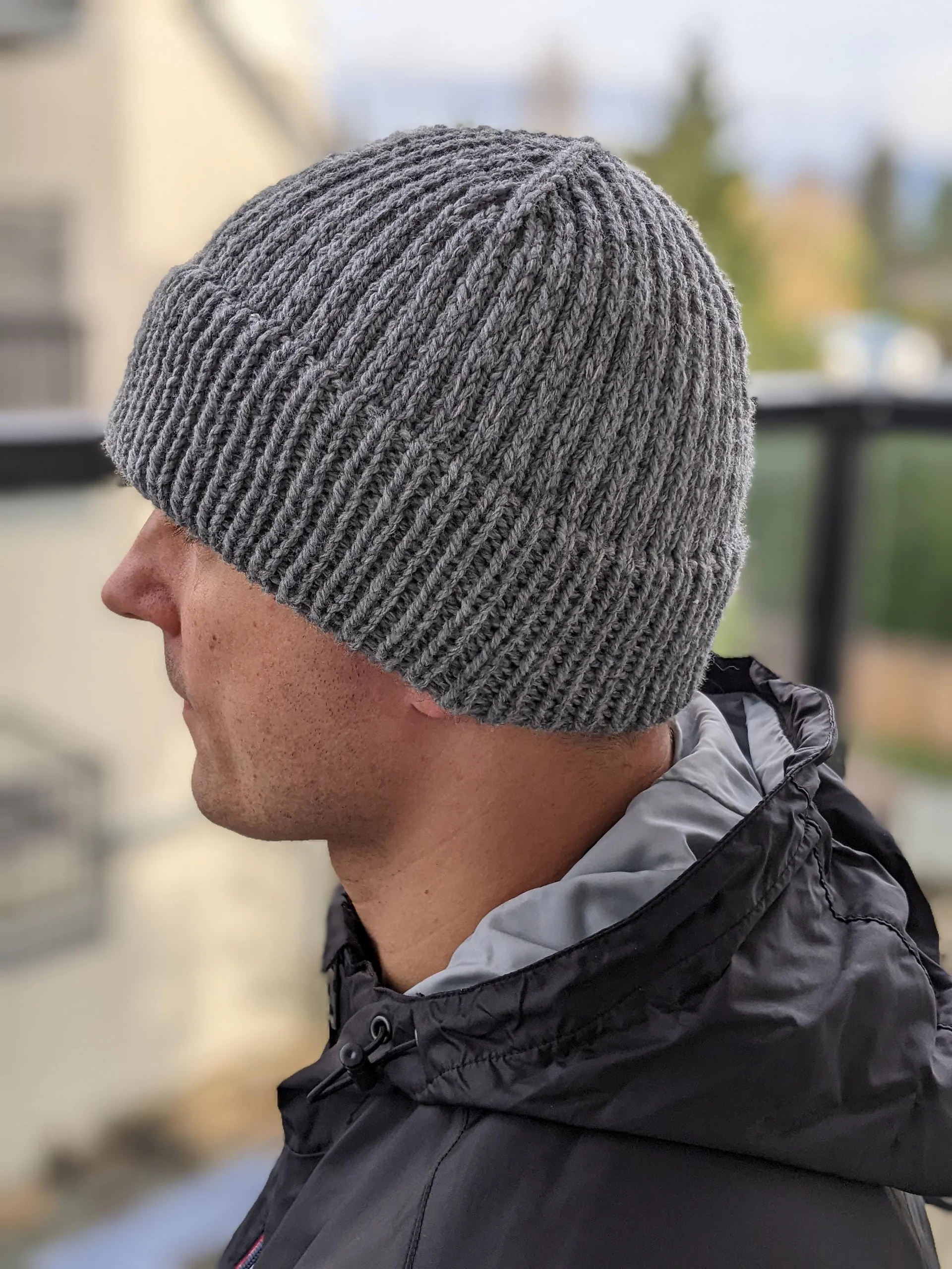 Knit Warm Men's Beanie Pattern (Fixed Double Brim) product image (7)