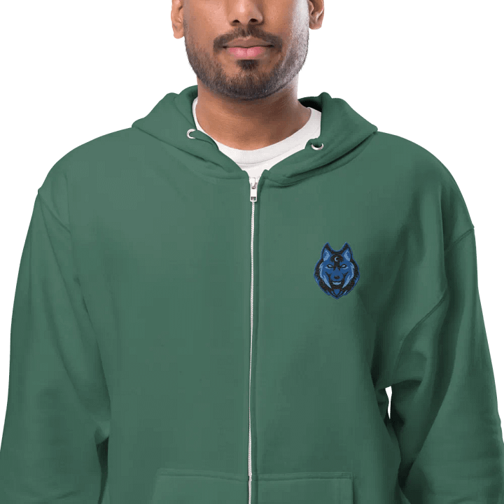 Mystic Wolf Fleece Zip-Up Hoodie product image (1)