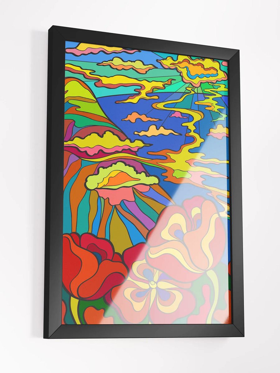 Vibrant Ayous Wood Framed Matte Poster - Bay and Poppies product image (13)