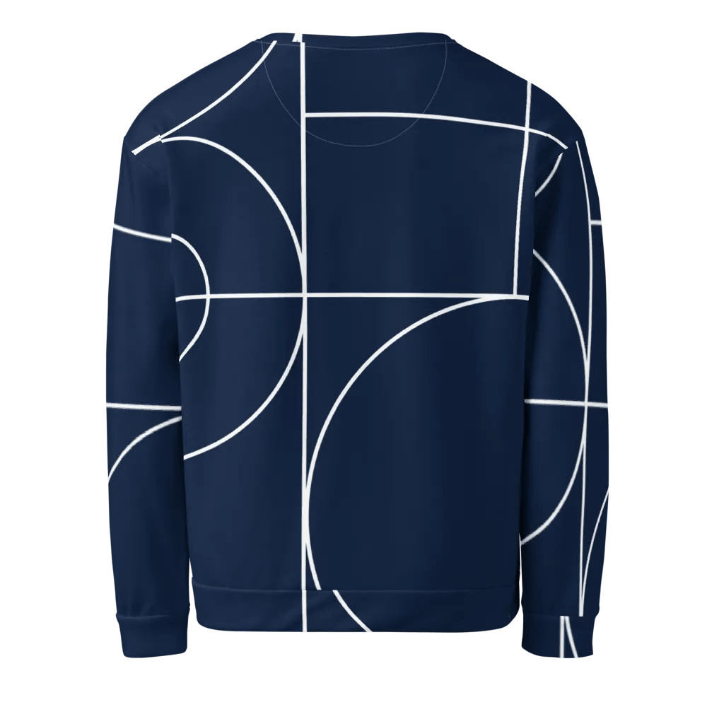Navy Geometric Unisex Sweatshirt product image (3)
