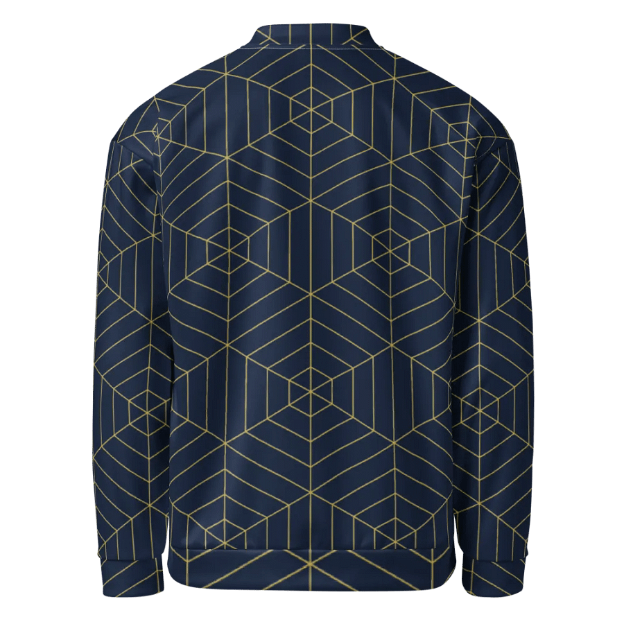 Geometric Gold Cube All-Over Bomber Jacket product image (8)