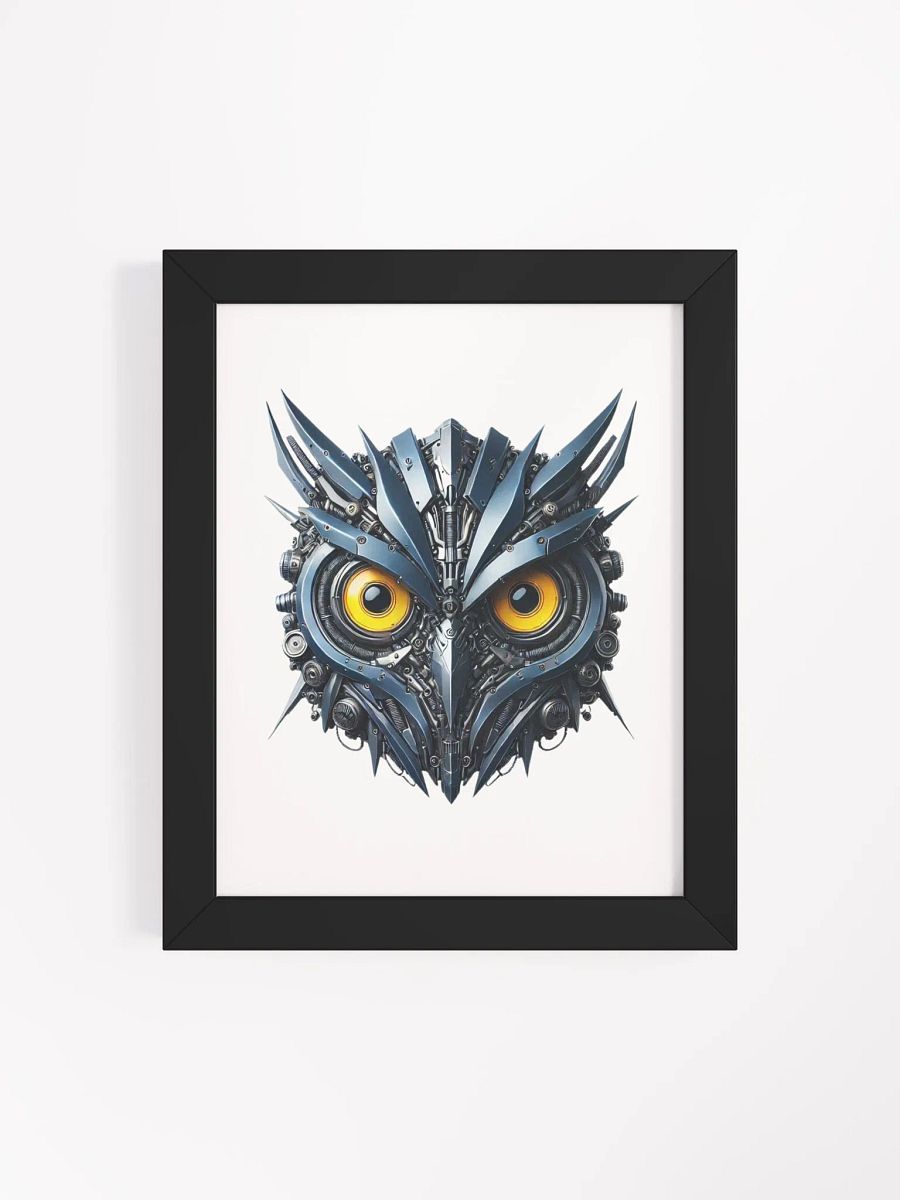 Framed High-Quality Matte Poster | iron owl robot design product image (12)