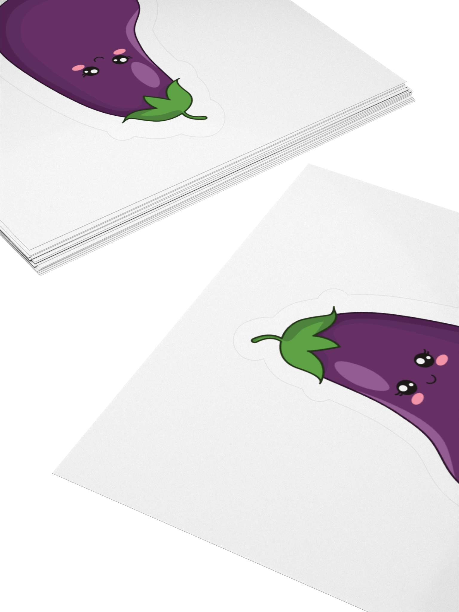 Aubrey the Aubergine™ Kiss Cut Sticker product image (8)