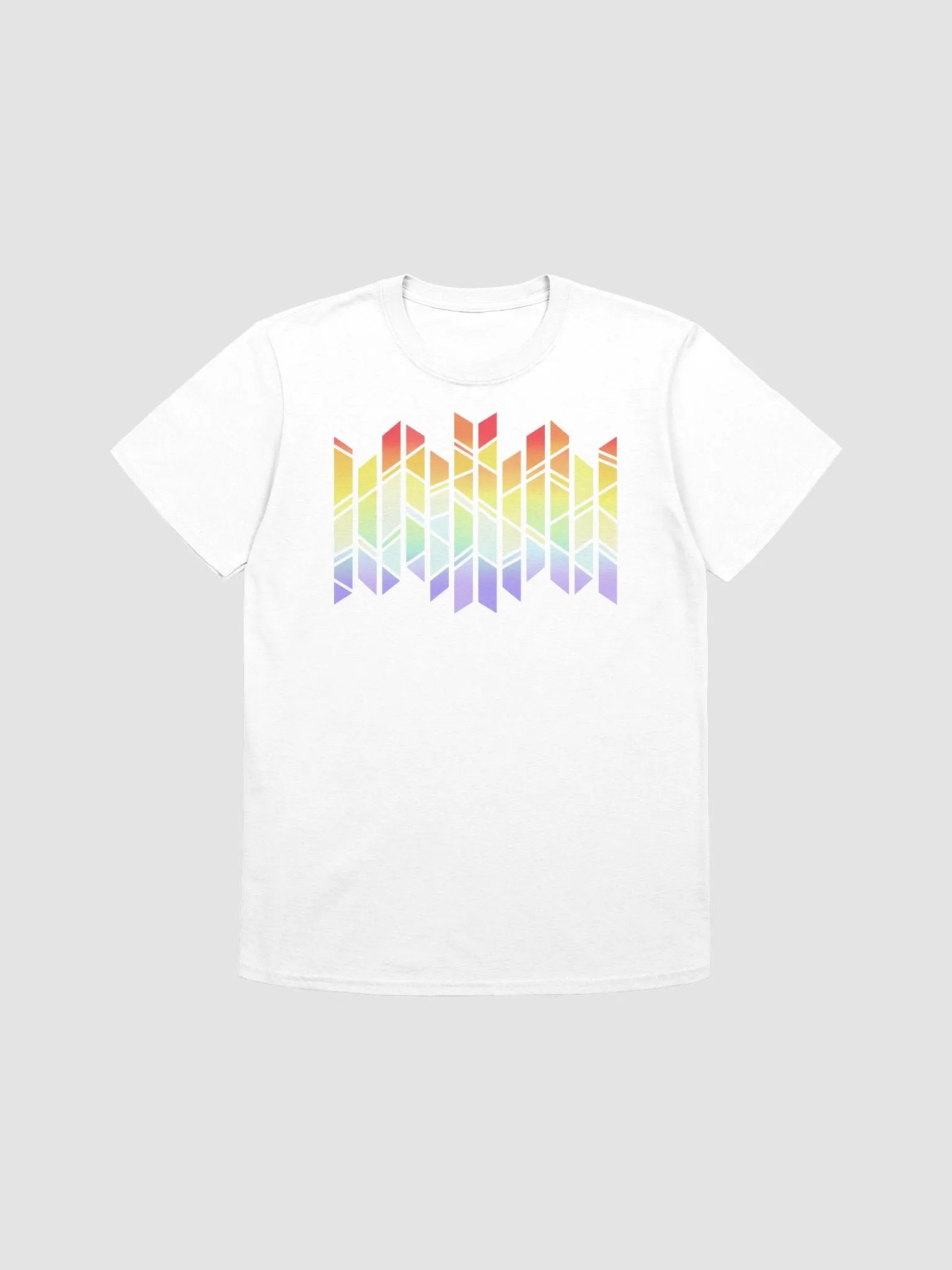 PRISMAGIC STAINED GLASS RAINBOW TEE (WHITE) product image (1)