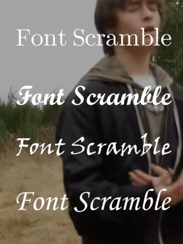 Font Scramble | Installable DvR Text Effect product image (1)