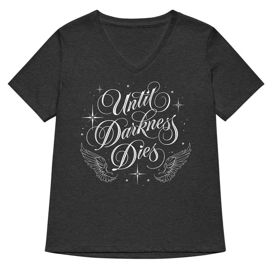 Until Darkness Dies (wings design) Bella+Canvas Women's Relaxed V-Neck T-Shirt product image (6)