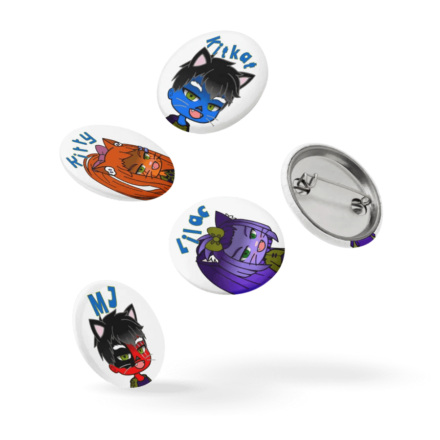 Cosmic Cats (The Shadow Galaxy) Set of Pin Buttons product image (9)