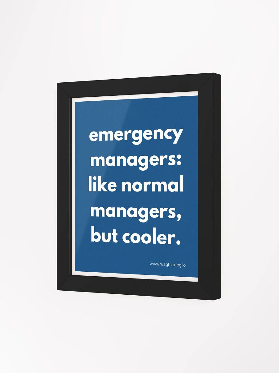 Emergency Managers - Framed Poster product image (3)
