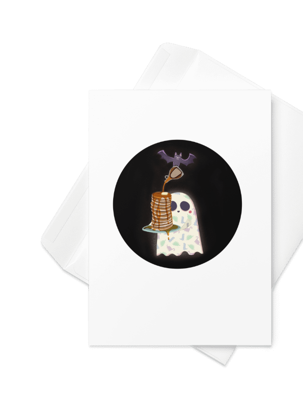 Little Ghost Pancake Stack - Greeting Card product image (3)