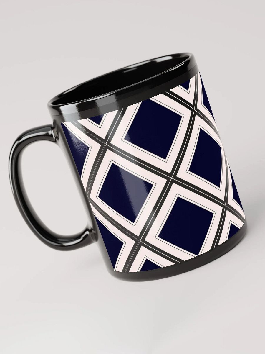 Black Diamonds Surrounded By White Black Mug product image (5)