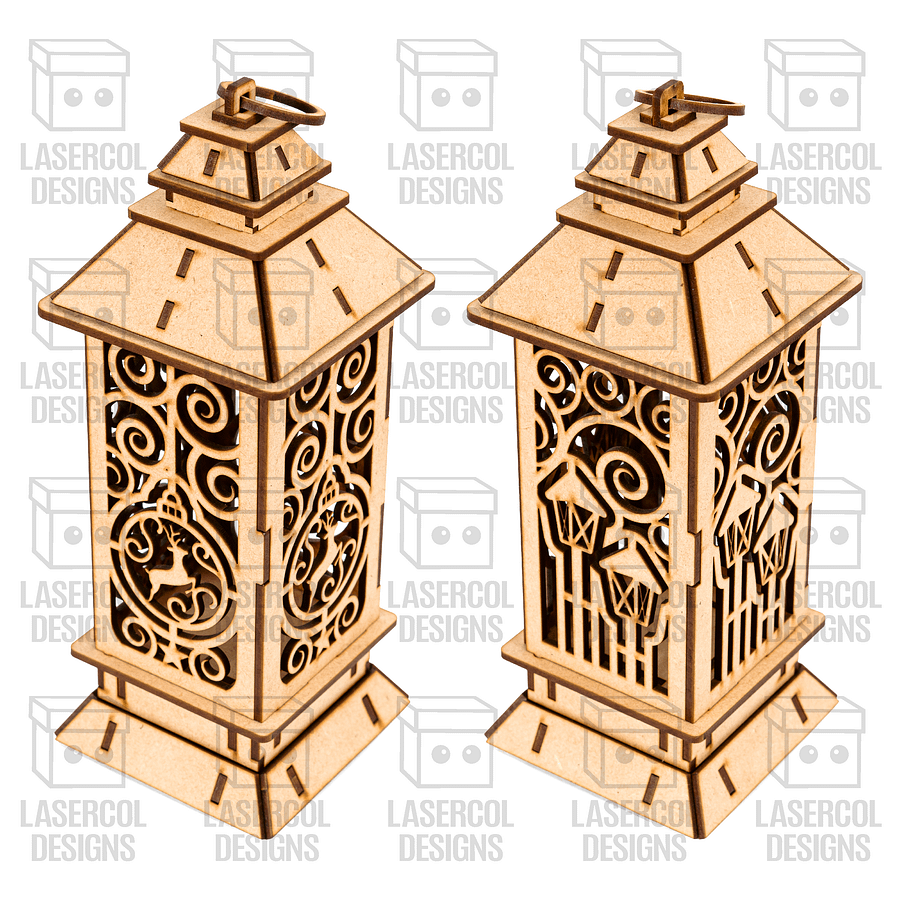 Christmas Lanterns (5 Styles) - Laser Cut Files product image (5)