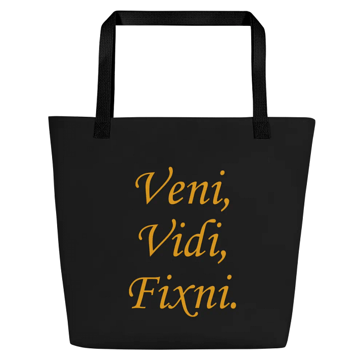"I came, I saw, I crafted" - Trappers Lodge Shopping Tote in Black product image (1)