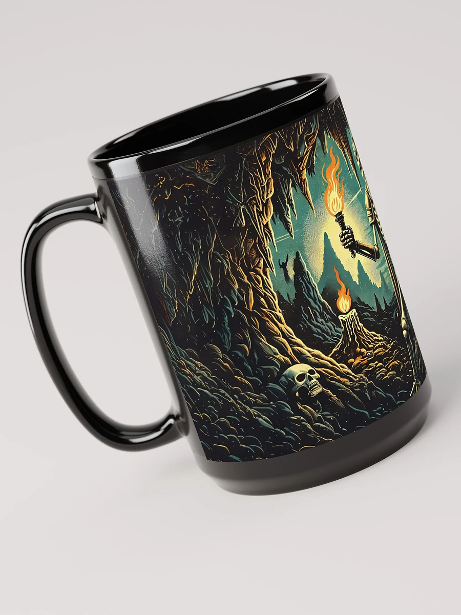 Skeleton Knight Explorer Black Glossy Mug product image (4)