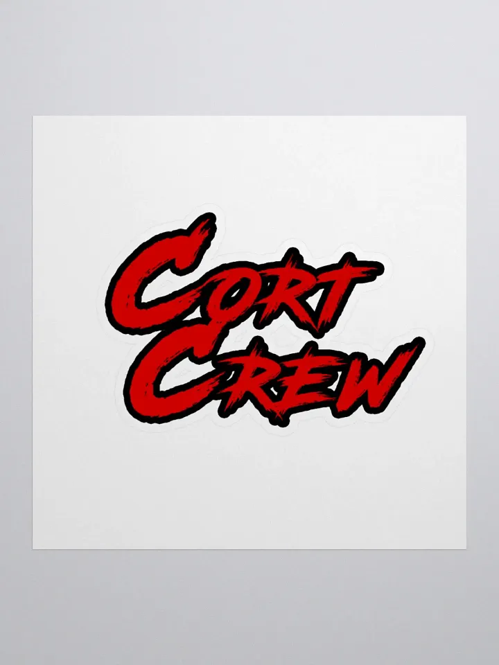 Kiss Cut Cort Crew Logo Sticker product image (1)