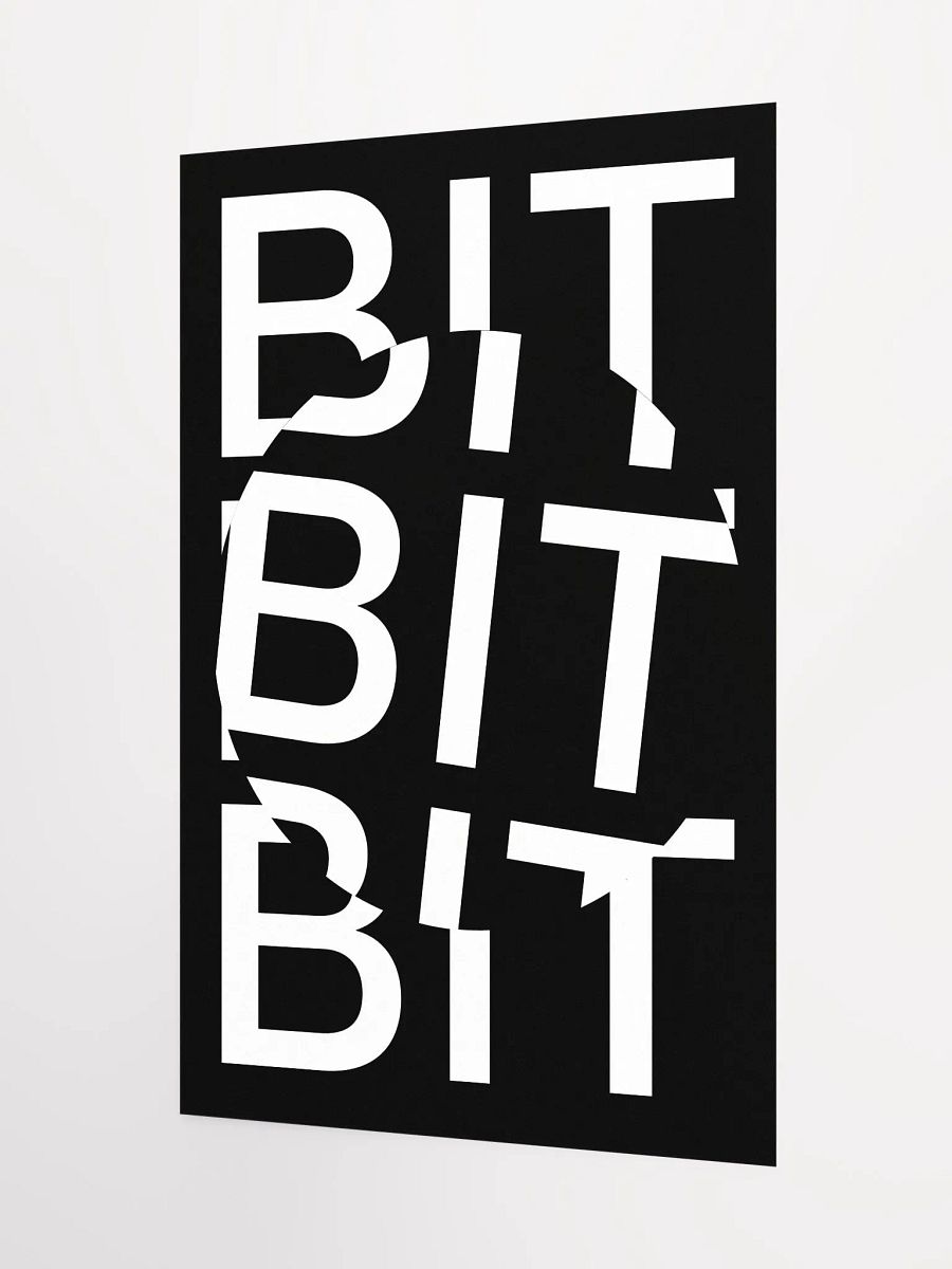 Bit Coin Poster (black) product image (3)