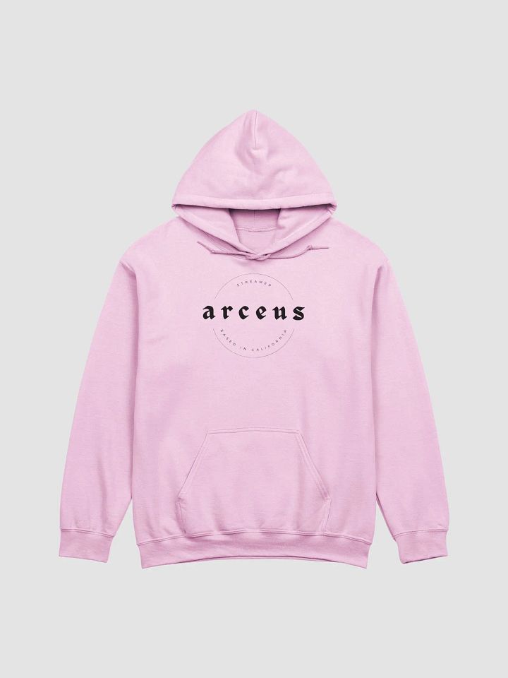 arc logo pink hoodie product image (1)