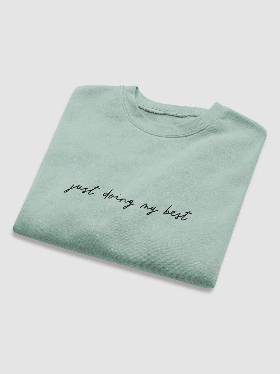 'Just Doing My Best' (black text) Crop Sweatshirt product image (8)