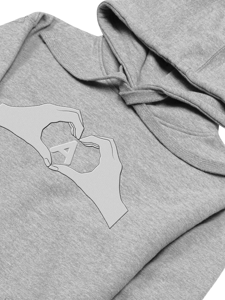 Heartfelt Love "A" Embroidered Unisex Premium Hoodie product image (33)