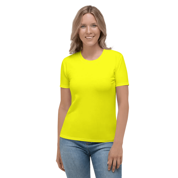 Plain Color Yellow T-Shirt product image (2)