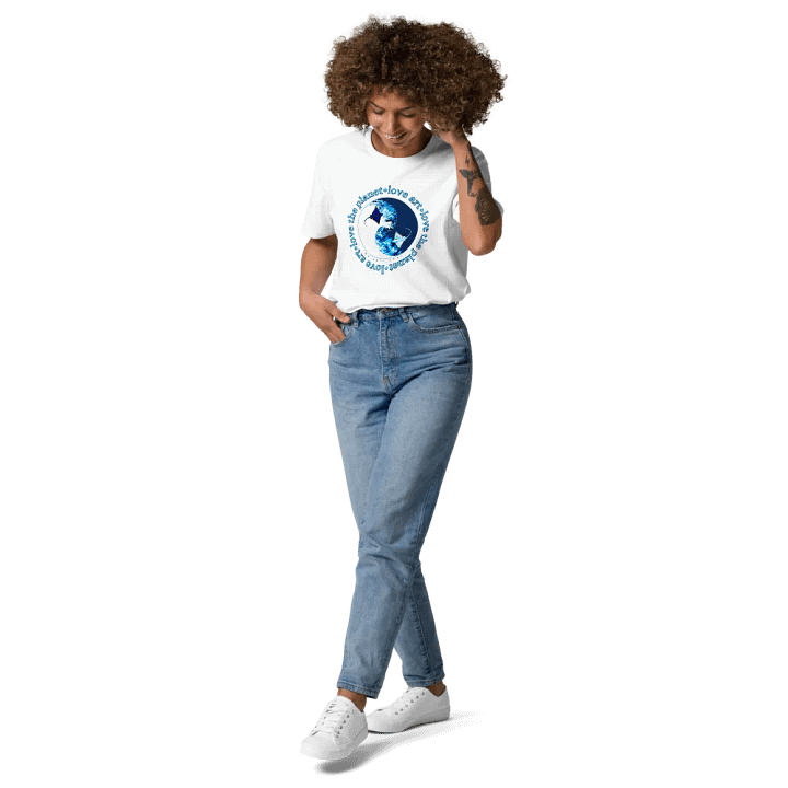 Love Art Love The Planet Organic Cotton Ray T-Shirt product image (332)
