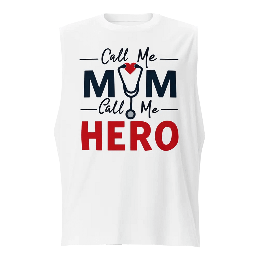 Stethoscope Mom, Bold Hero Muscle Tank product image (1)