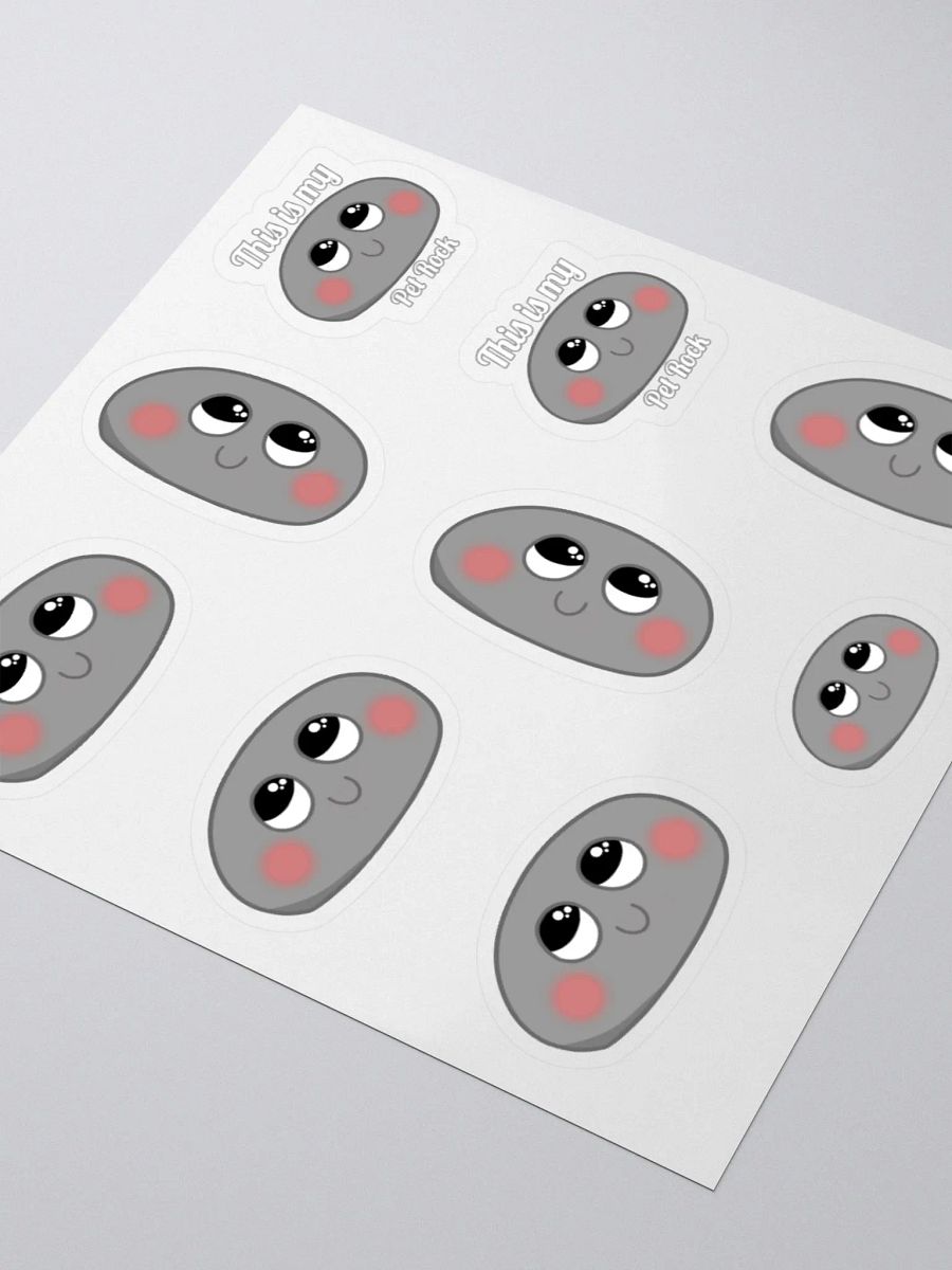 Pet Rock Sticker sheet x9 product image (7)