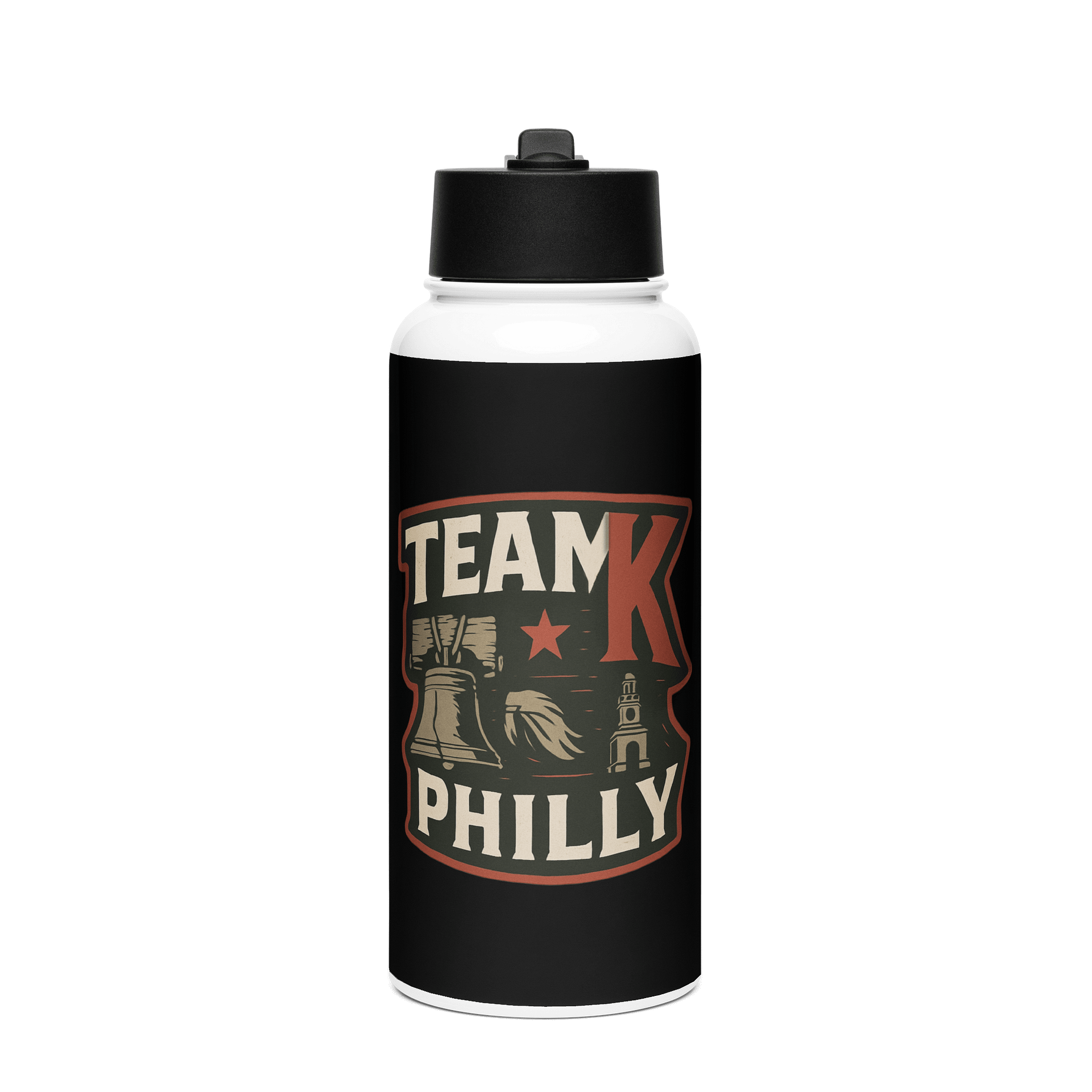Team K Philly Stainless Steel Water Bottle with a Straw Lid product image (1)