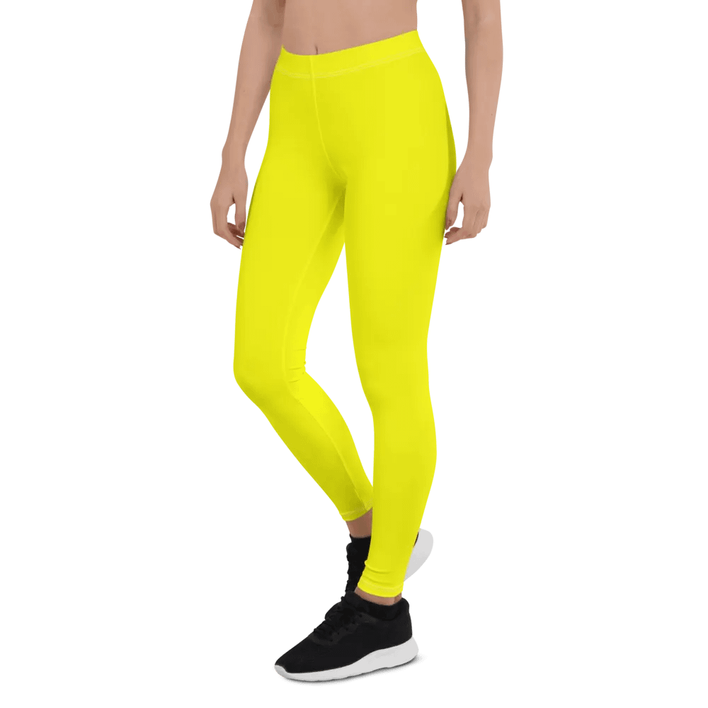 Bright Yellow Leggings Activewear Tights product image (3)