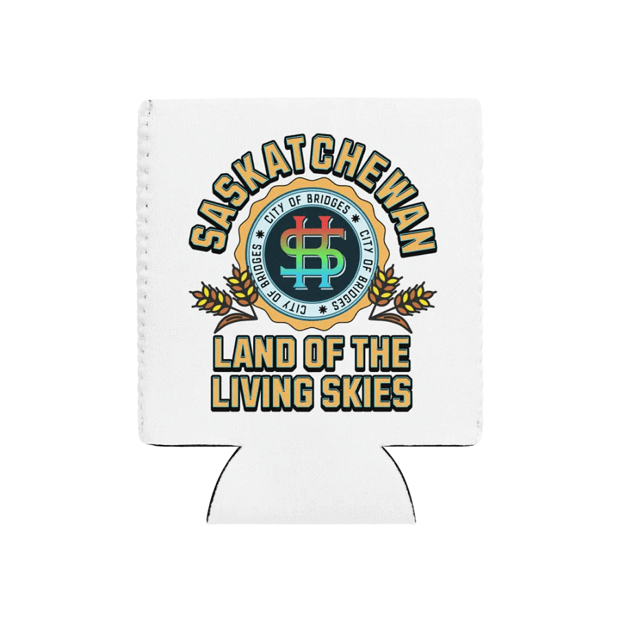 Saskatchewan Land Of The Living Skies Skyline Can Cooler product image (1)