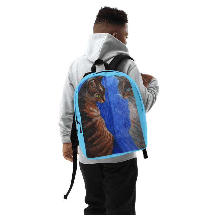 mirror cat painting backpack product image (1)