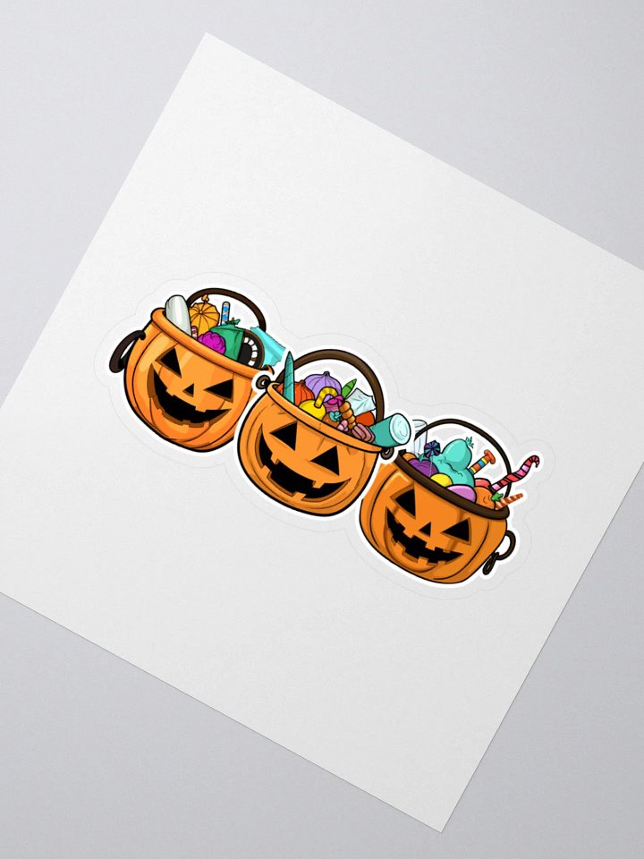 Halloween Candy Bucket Sticker Trio product image (2)