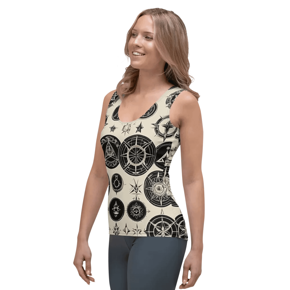 Cream Symbology Tank Top product image (4)